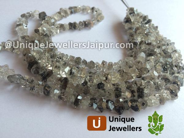 Double Terminated Quartz Far Rough Nugget Beads